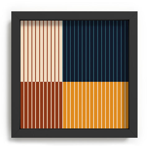 Colour Poems Color Block Line Abstract XIII Recessed Framing Square