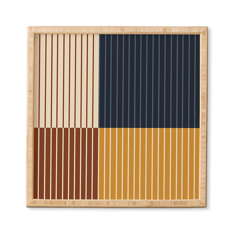 Colour Poems Color Block Line Abstract XIII Framed Wall Art