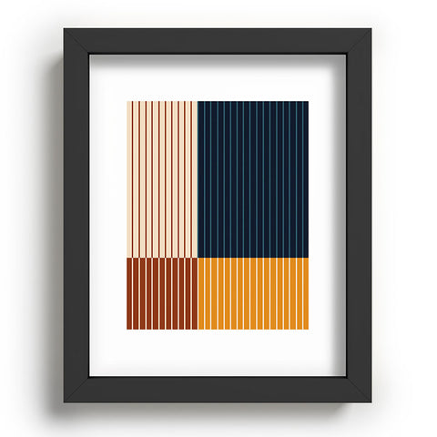 Colour Poems Color Block Line Abstract XIII Recessed Framing Rectangle