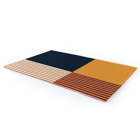 Colour Poems Color Block Line Abstract XIII Area Rug