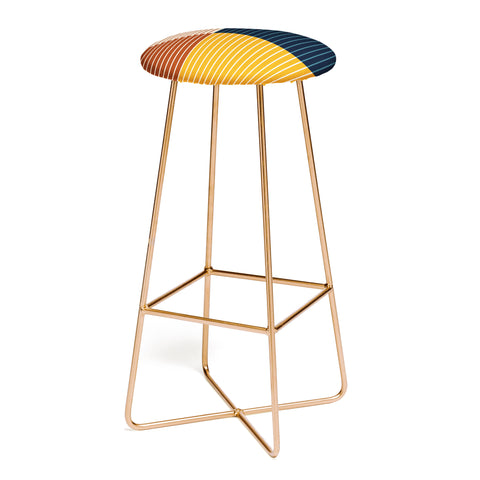 Colour Poems Color Block Line Abstract XIII Bar Stool