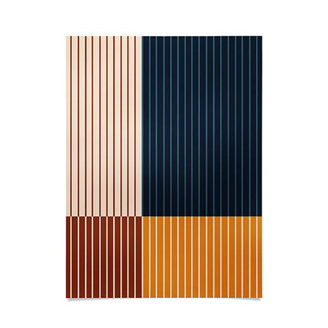 Colour Poems Color Block Line Abstract XIII Poster