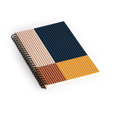 Colour Poems Color Block Line Abstract XIII Spiral Notebook