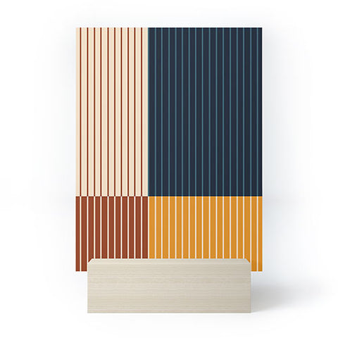 Colour Poems Color Block Line Abstract XIII Mini Art Print