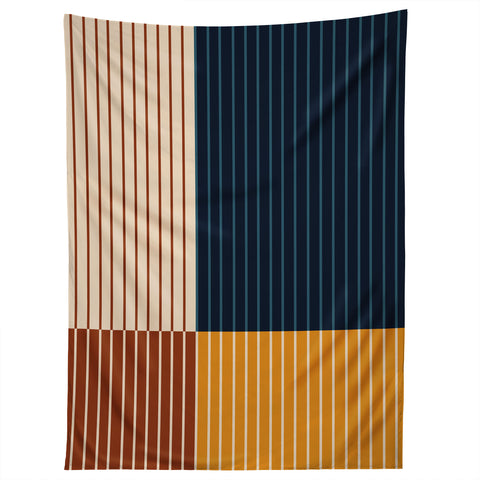 Colour Poems Color Block Line Abstract XIII Tapestry