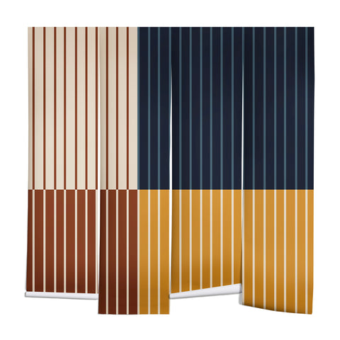 Colour Poems Color Block Line Abstract XIII Wall Mural