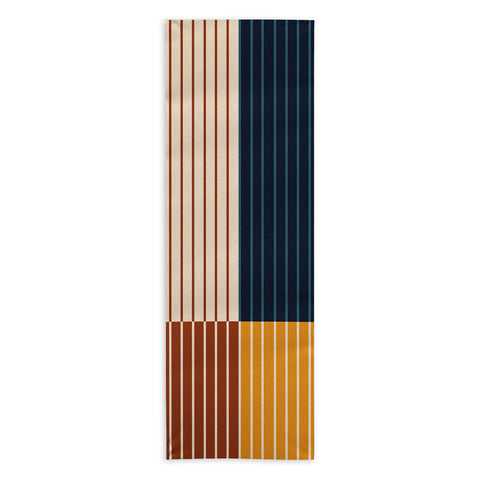 Colour Poems Color Block Line Abstract XIII Yoga Towel