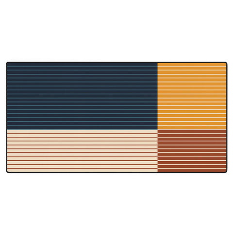 Colour Poems Color Block Line Abstract XIII Desk Mat