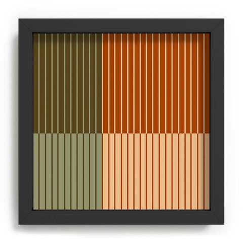 Colour Poems Color Block Line Abstract XIV Recessed Framing Square
