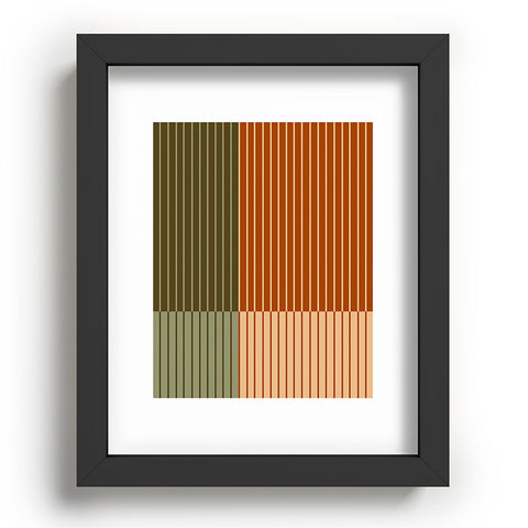 Colour Poems Color Block Line Abstract XIV Recessed Framing Rectangle