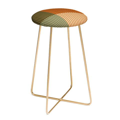 Colour Poems Color Block Line Abstract XIV Counter Stool