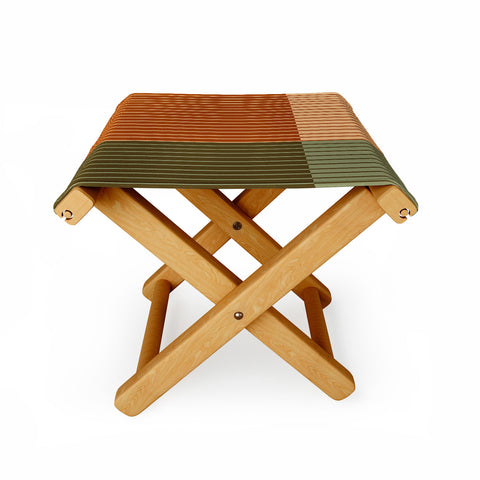 Colour Poems Color Block Line Abstract XIV Folding Stool
