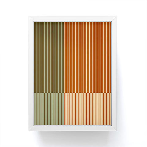 Colour Poems Color Block Line Abstract XIV Framed Mini Art Print