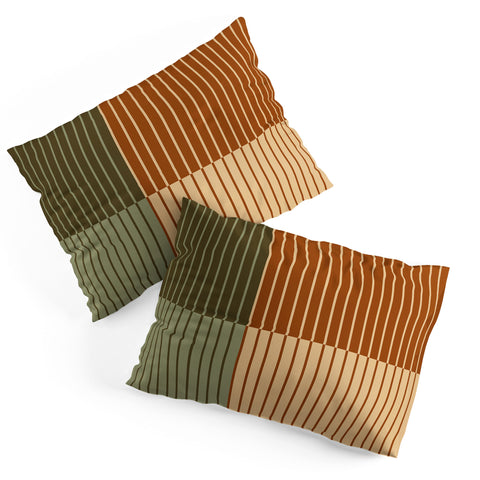 Colour Poems Color Block Line Abstract XIV Pillow Shams