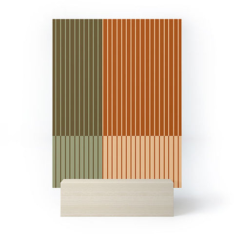 Colour Poems Color Block Line Abstract XIV Mini Art Print