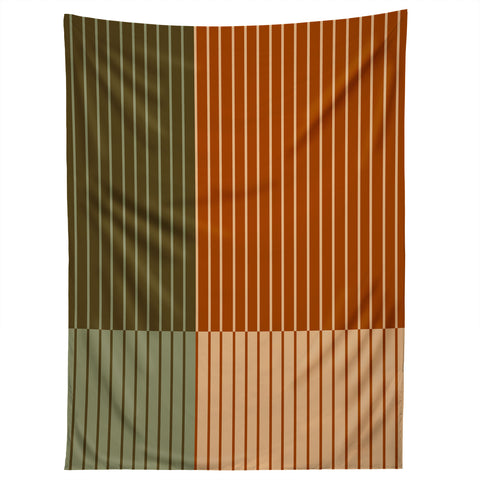 Colour Poems Color Block Line Abstract XIV Tapestry