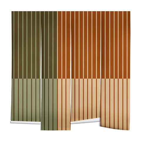 Colour Poems Color Block Line Abstract XIV Wall Mural