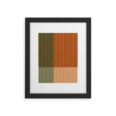 Colour Poems Color Block Line Abstract XIV Framed Art Print