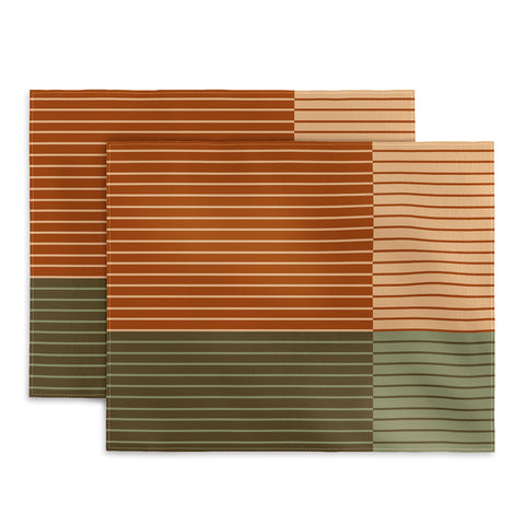 Colour Poems Color Block Line Abstract XIV Placemat