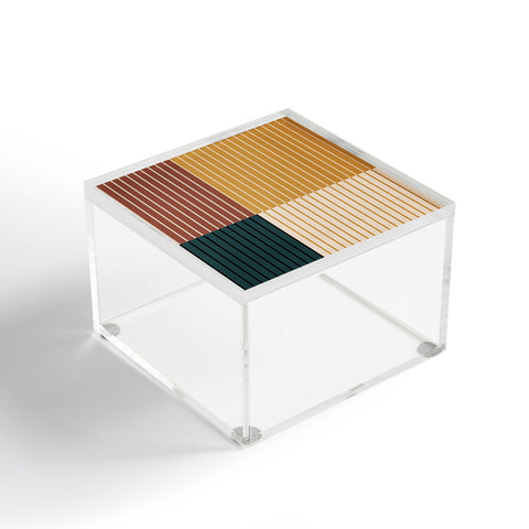Colour Poems Color Block Line Abstract XV Acrylic Box