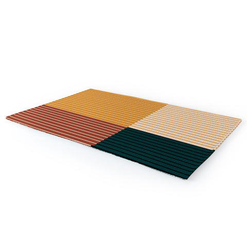 Colour Poems Color Block Line Abstract XV Area Rug