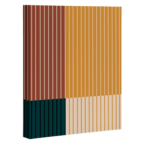 Colour Poems Color Block Line Abstract XV Art Canvas