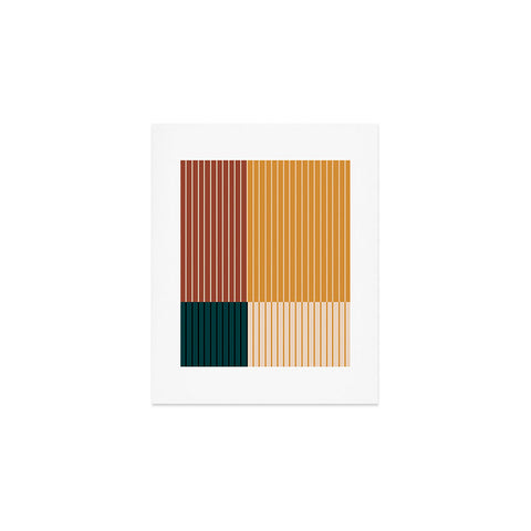 Colour Poems Color Block Line Abstract XV Art Print