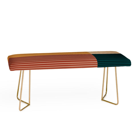 Colour Poems Color Block Line Abstract XV Bench