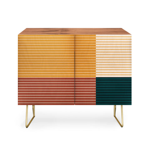 Colour Poems Color Block Line Abstract XV Credenza