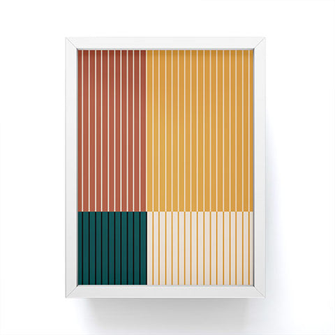 Colour Poems Color Block Line Abstract XV Framed Mini Art Print