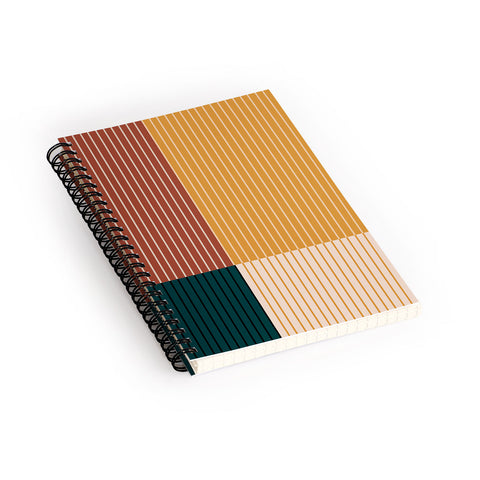 Colour Poems Color Block Line Abstract XV Spiral Notebook
