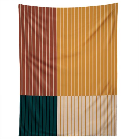 Colour Poems Color Block Line Abstract XV Tapestry