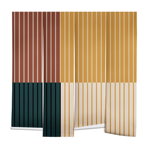 Colour Poems Color Block Line Abstract XV Wall Mural