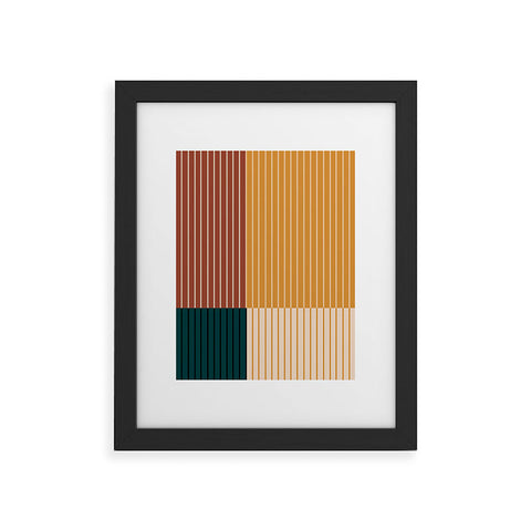Colour Poems Color Block Line Abstract XV Framed Art Print