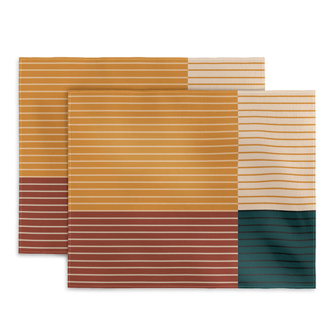 Colour Poems Color Block Line Abstract XV Placemat