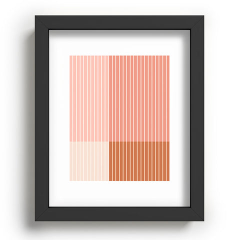 Colour Poems Color Block Line Abstract XVI Recessed Framing Rectangle