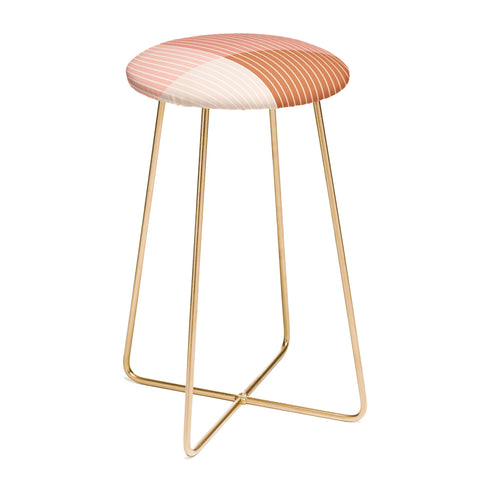 Colour Poems Color Block Line Abstract XVI Counter Stool