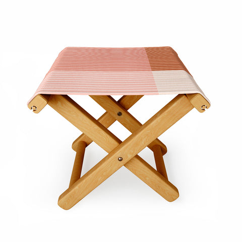 Colour Poems Color Block Line Abstract XVI Folding Stool