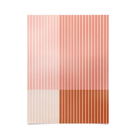 Colour Poems Color Block Line Abstract XVI Poster