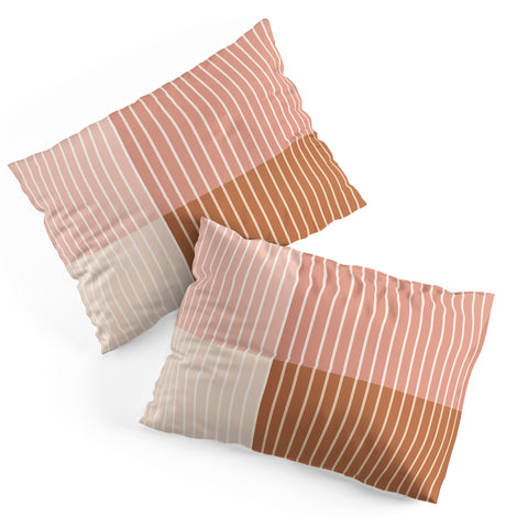 Colour Poems Color Block Line Abstract XVI Pillow Shams