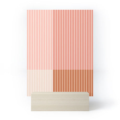 Colour Poems Color Block Line Abstract XVI Mini Art Print