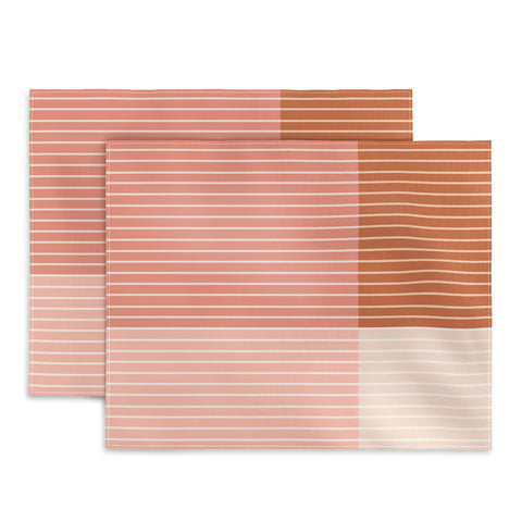 Colour Poems Color Block Line Abstract XVI Placemat