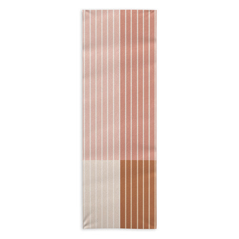Colour Poems Color Block Line Abstract XVI Yoga Towel