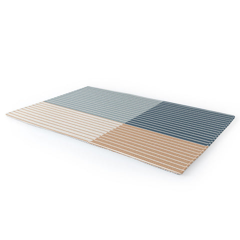 Colour Poems Color Block Line Abstract XVII Area Rug