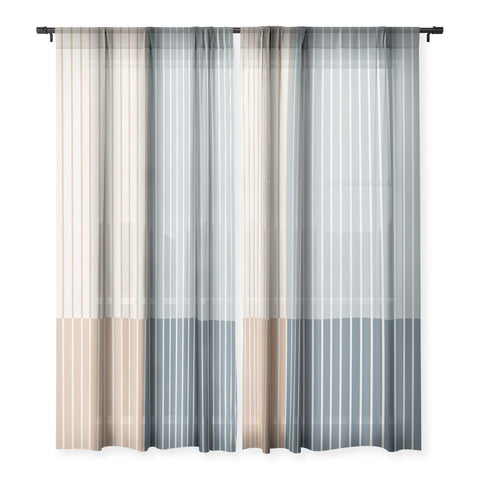 Colour Poems Color Block Line Abstract XVII Sheer Non Repeat