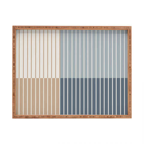 Colour Poems Color Block Line Abstract XVII Rectangular Tray