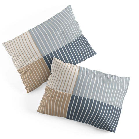 Colour Poems Color Block Line Abstract XVII Pillow Shams