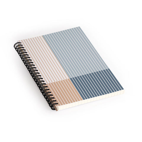 Colour Poems Color Block Line Abstract XVII Spiral Notebook