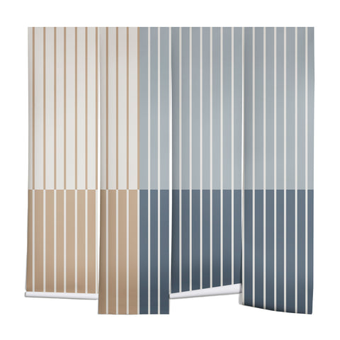 Colour Poems Color Block Line Abstract XVII Wall Mural