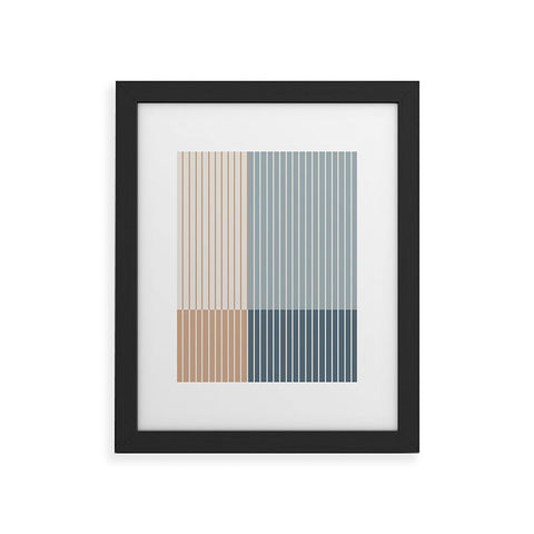 Colour Poems Color Block Line Abstract XVII Framed Art Print